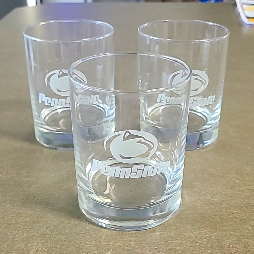 Penn State 12oz Rocks Whisky Glasses
